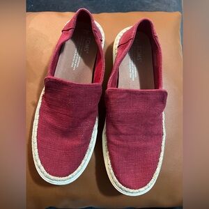 TOMS Women's Red Espadrilles